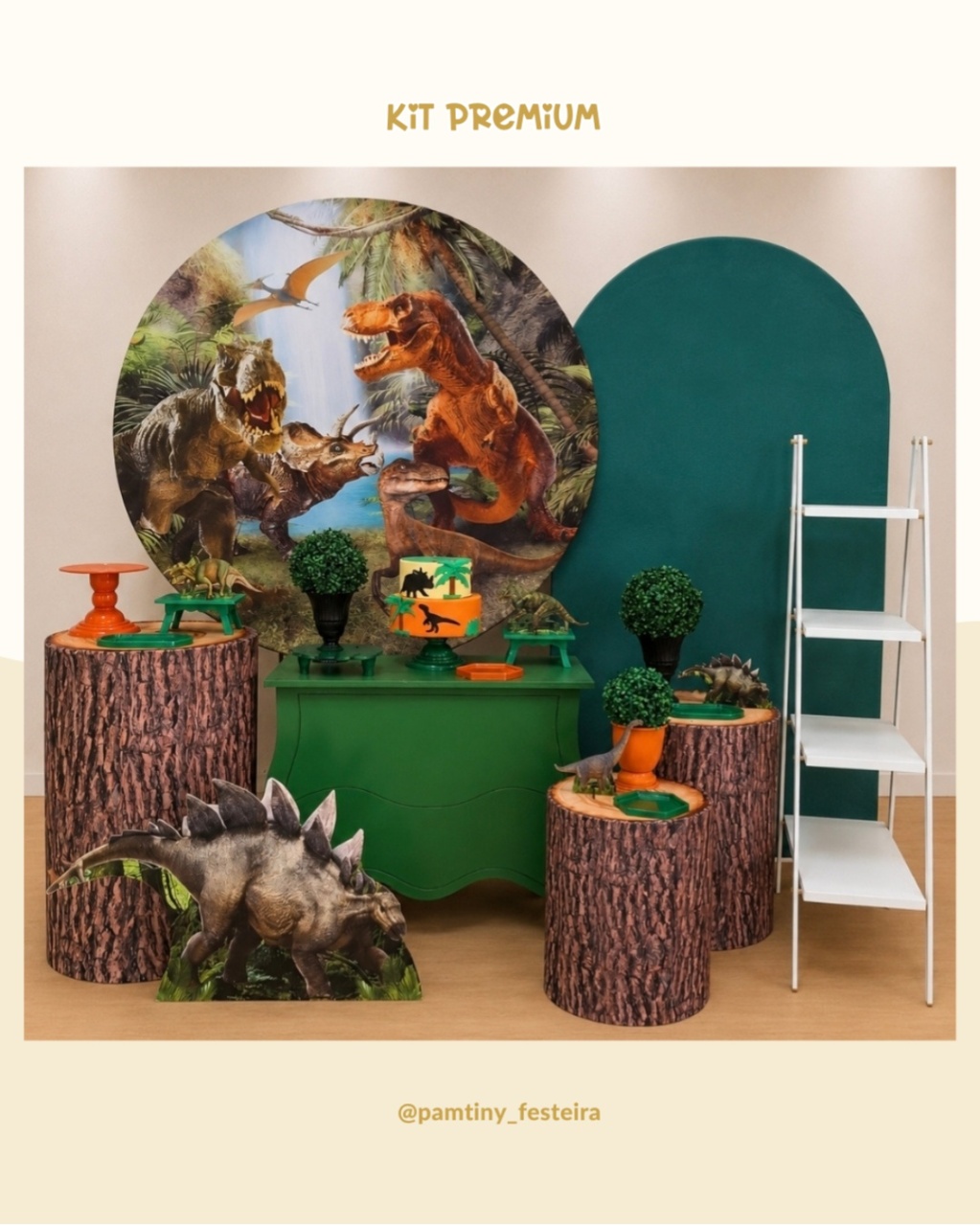 Kit Premium Dinossauro - Pamtiny Festeira 