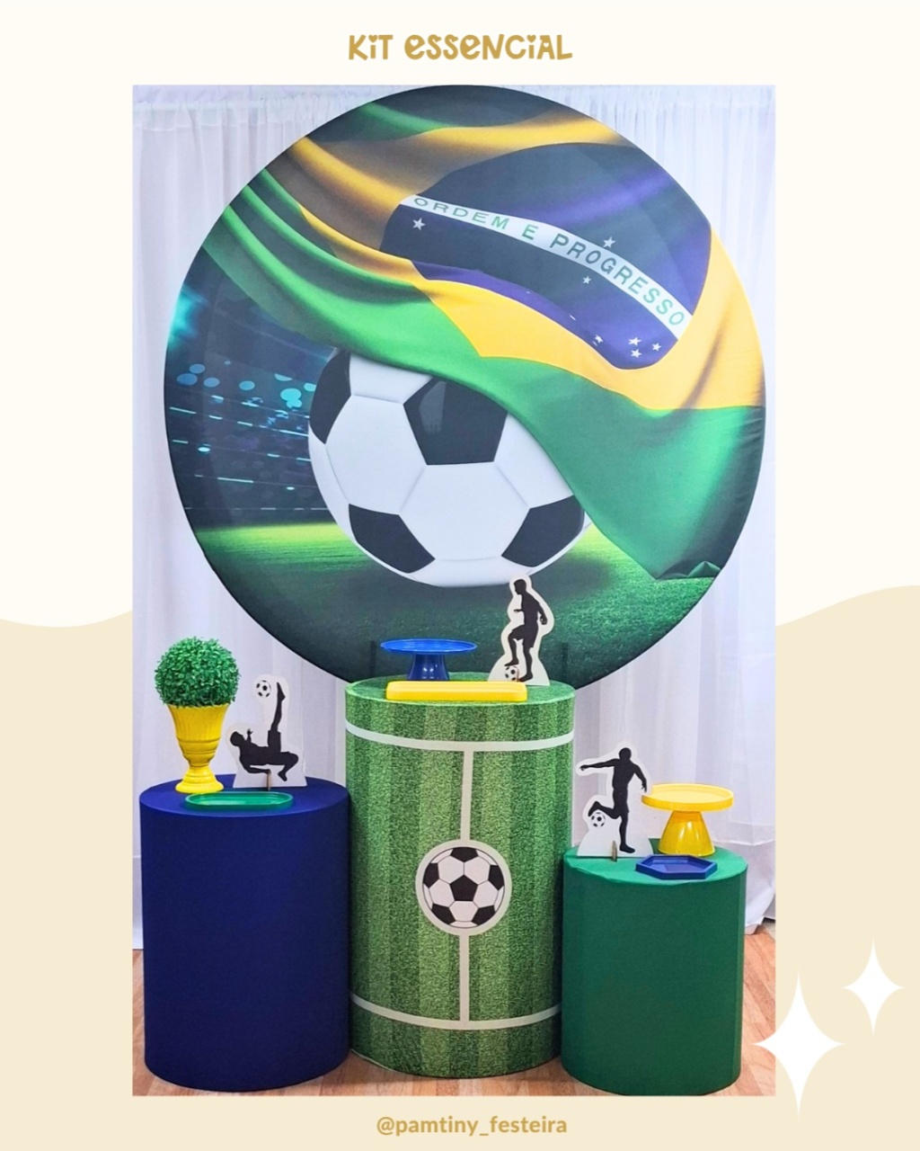 Kit Essencial Futebol  Brasil   - Pamtiny Festeira 