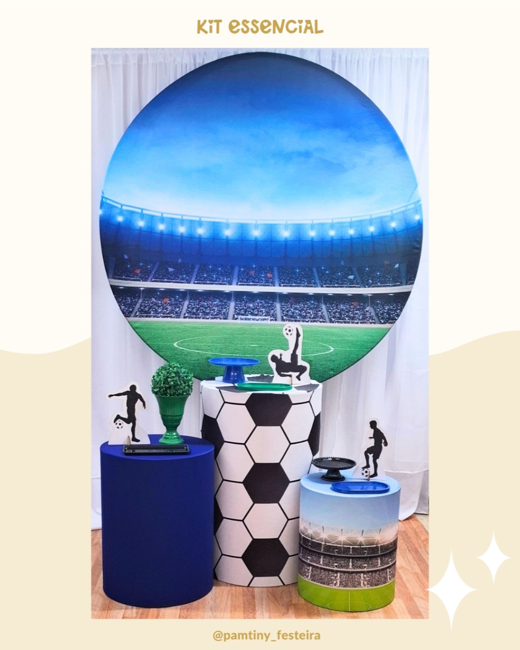 Kit Essencial Futebol Estádio  - Pamtiny Festeira 