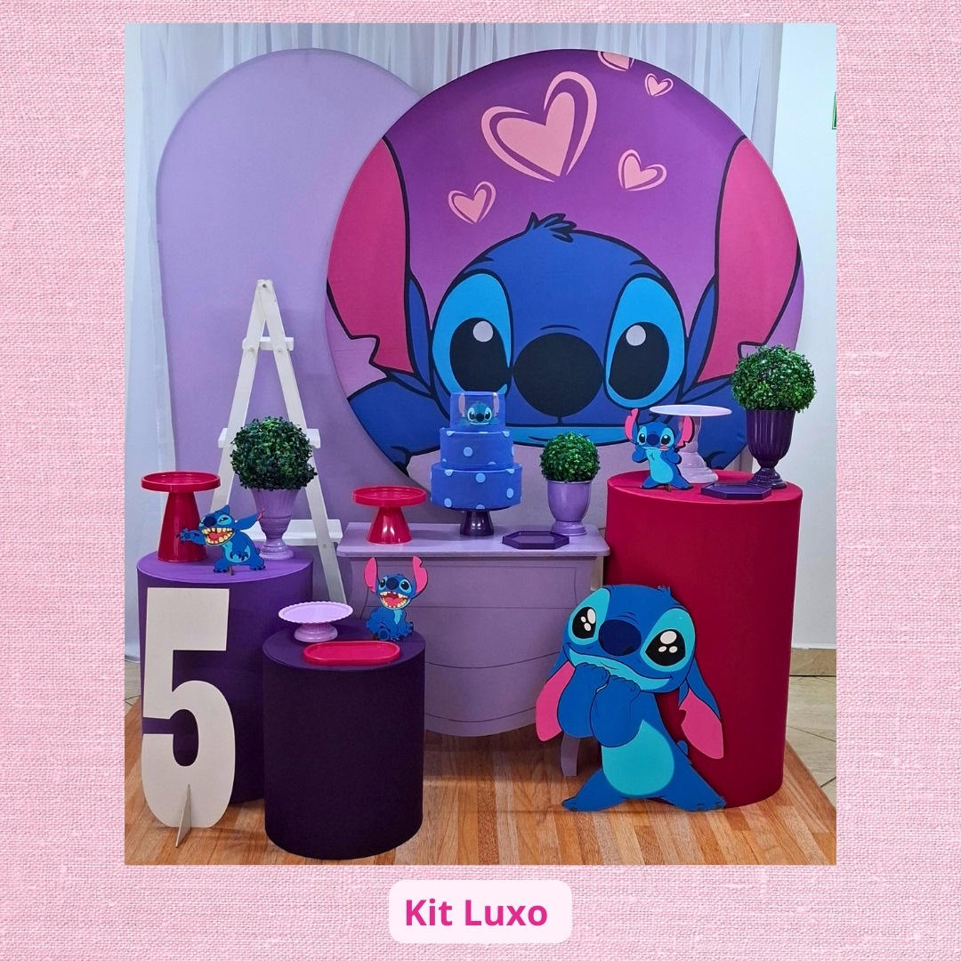 Kit Luxo Stichi Lilás   - Pamtiny Festeira 