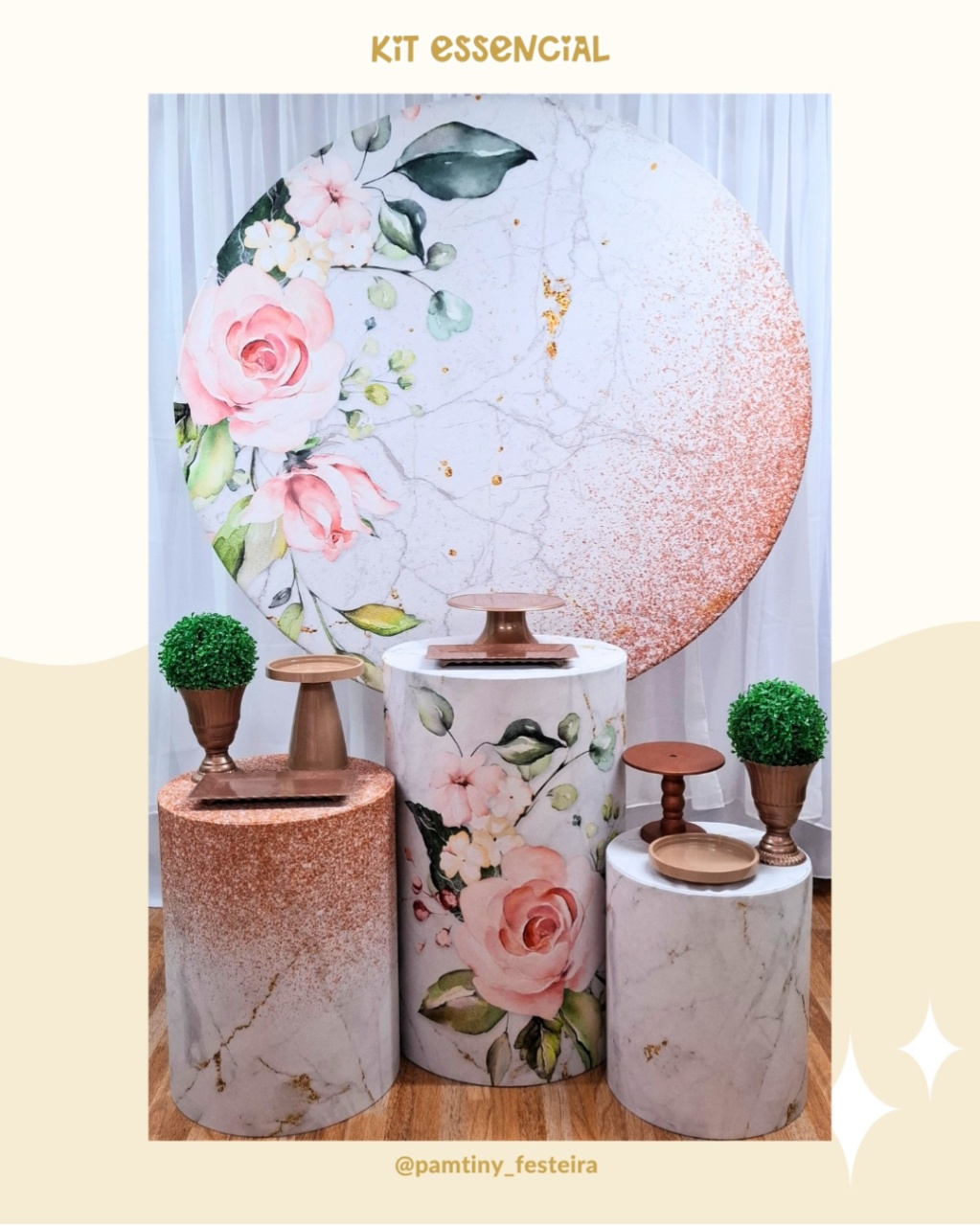 Kit Essencial Floral Rose - Pamtiny Festeira 