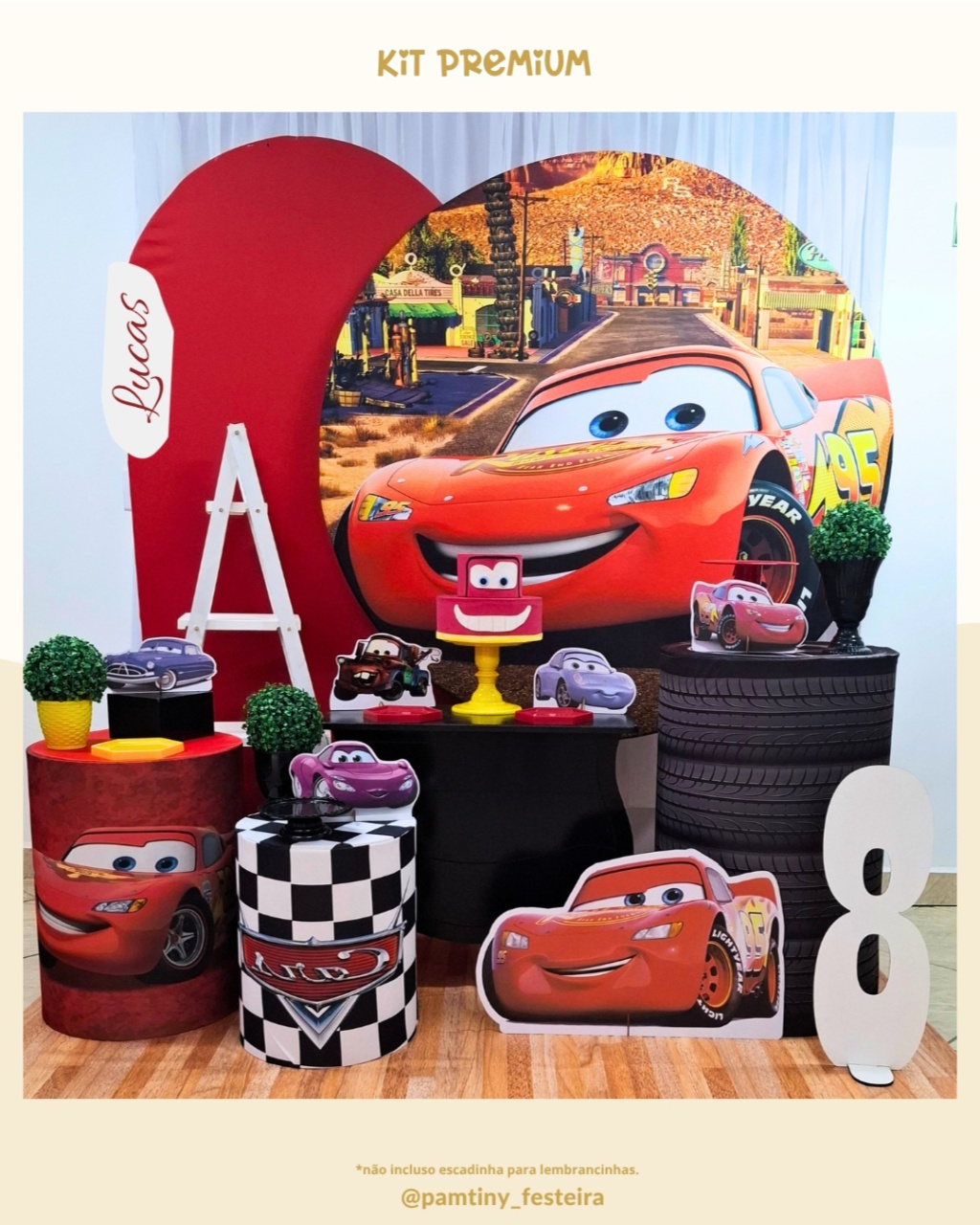 Kit Premium Carros Disney - Pamtiny Festeira 