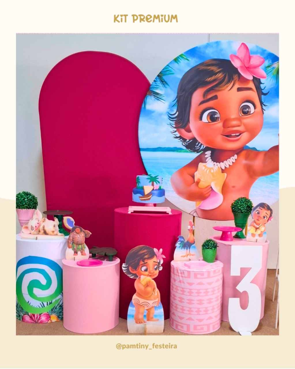 Kit Premium Moana Baby - Pamtiny Festeira 