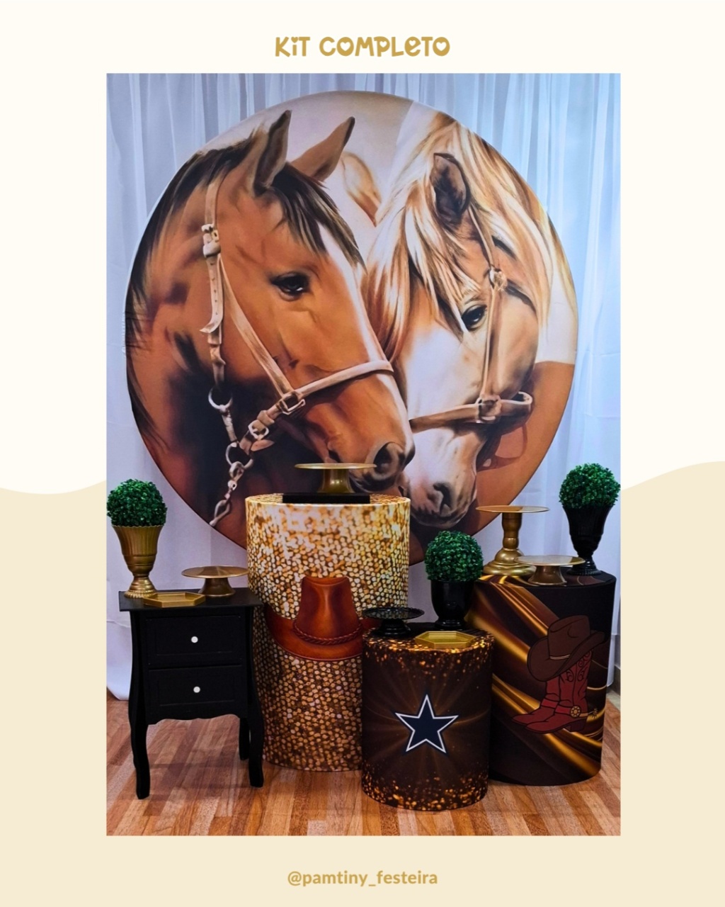 Kit Completo Cavalos  - Pamtiny Festeira 