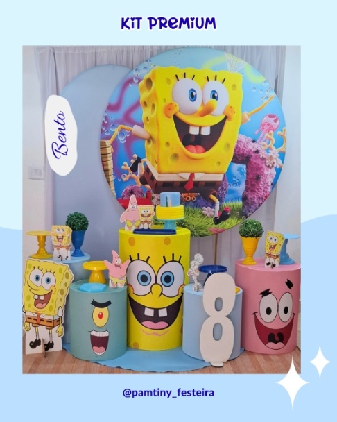 Kit Premium  Bob Esponja   - Pamtiny Festeira 