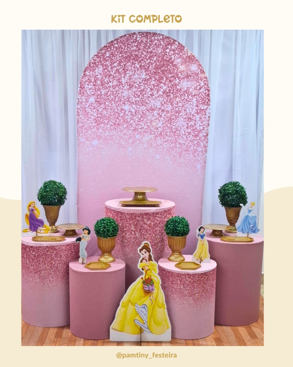 Kit Completo Princesas Romano - Pamtiny Festeira 