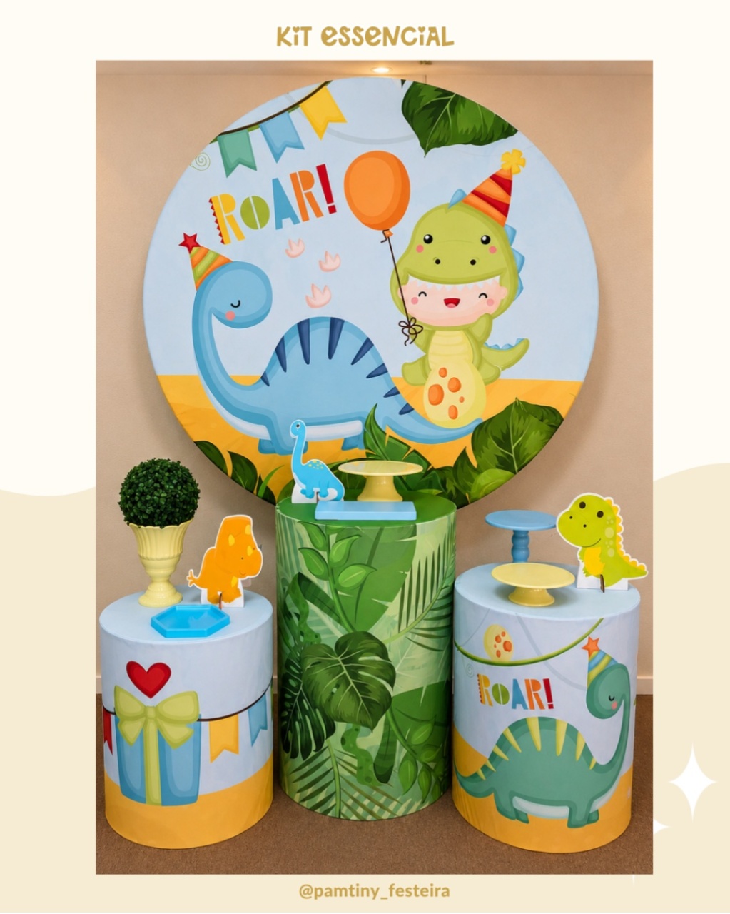 Kit Essencial Dino Baby 02 - Pamtiny Festeira 