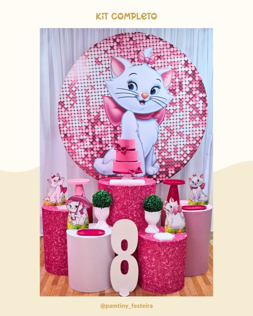 Kit Completo Gatinha Marie  - Pamtiny Festeira 