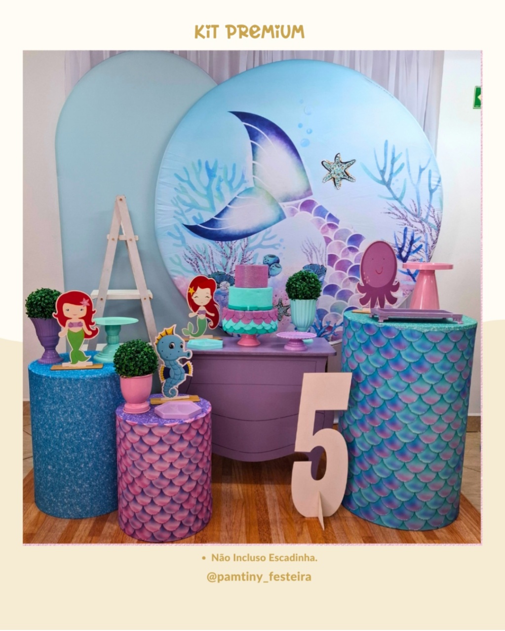 Kit Premium Sereia - Pamtiny Festeira 