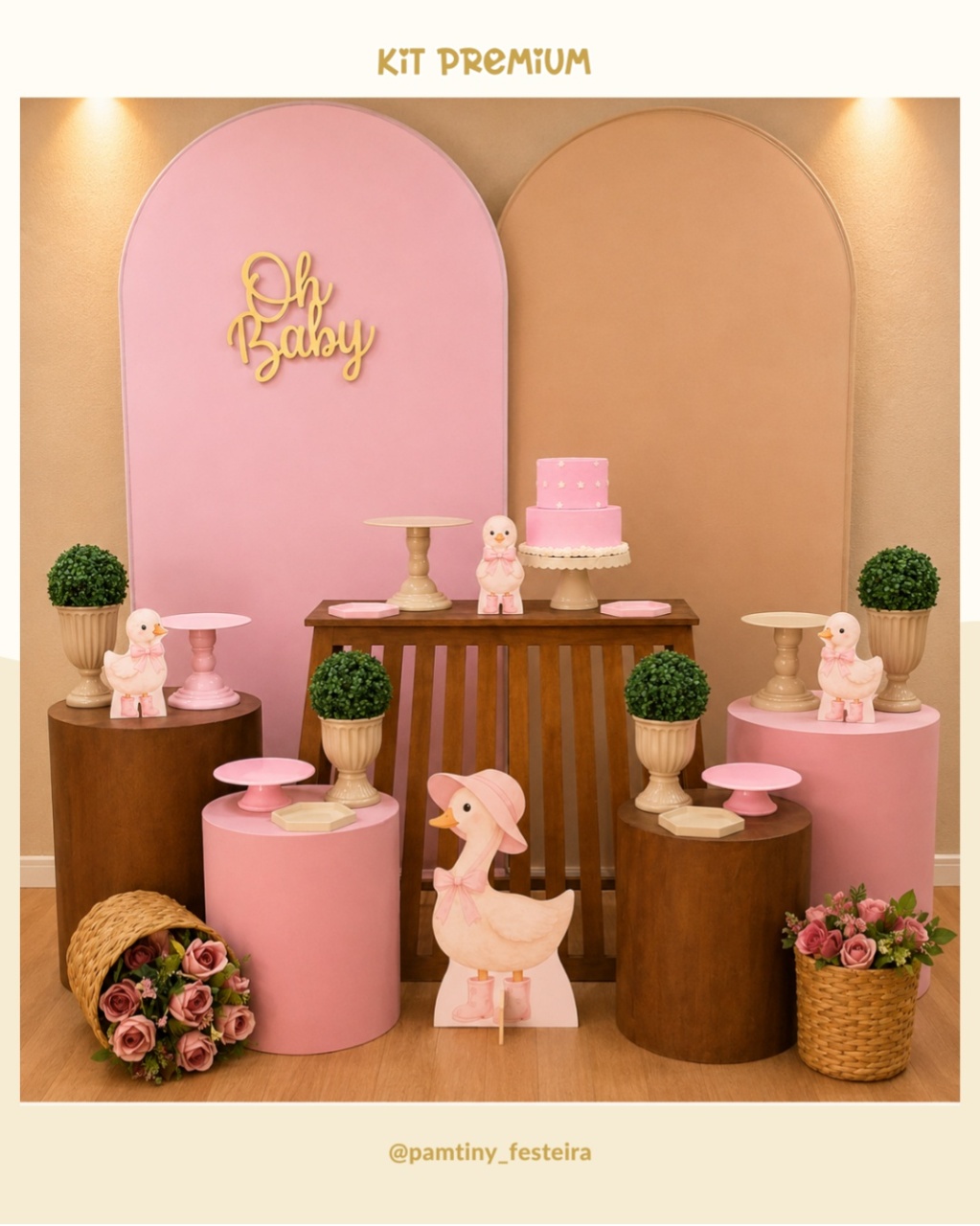 Kit Premium Patinhos Rustico - Pamtiny Festeira 