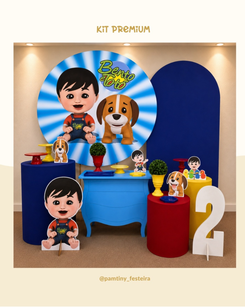 Kit Premium Bento E Totó - Pamtiny Festeira 