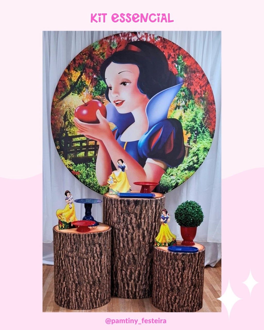 Kit  Essencial Branca de Neve  ( Coleção Classicos) - Pamtiny Festeira 