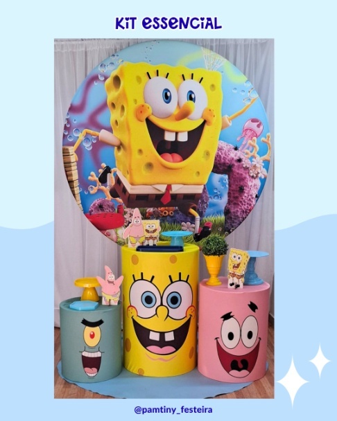 Kit Essencial Bob Esponja - Pamtiny Festeira 