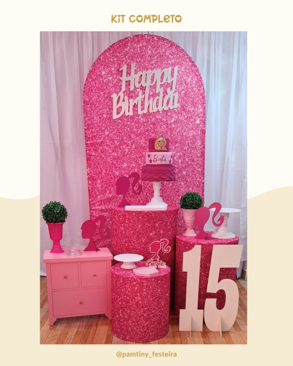 Kit Completo Barbie Romano  - Pamtiny Festeira 