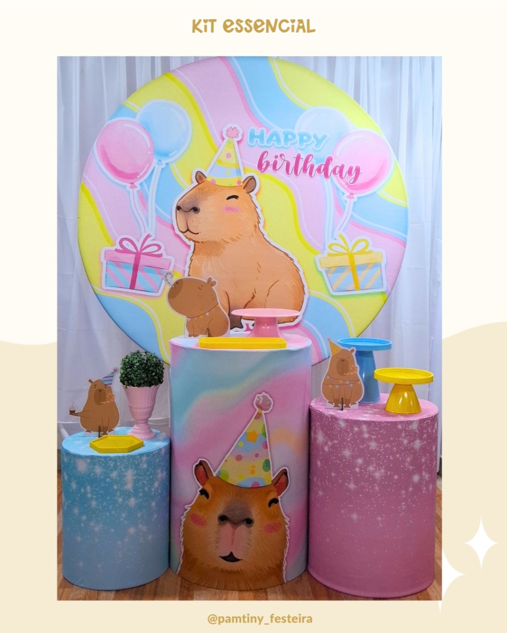 Kit Essencial Capivara  - Pamtiny Festeira 