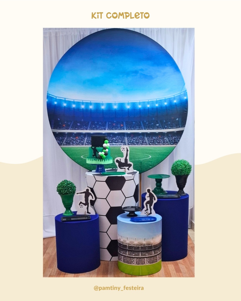 Kit Completo Futebol Estádio  - Pamtiny Festeira 