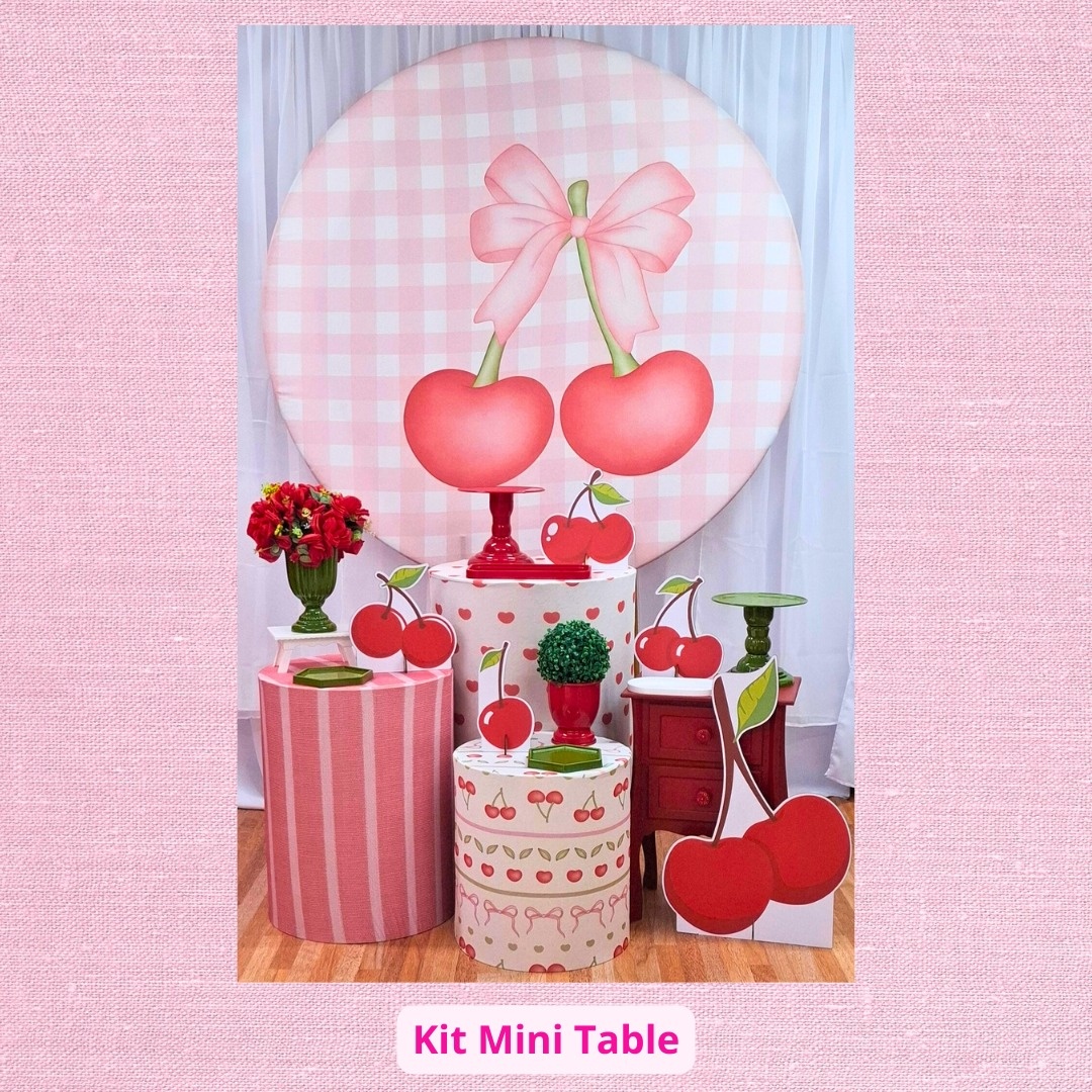 Kit  Mini Table Cerejinha  - Pamtiny Festeira 