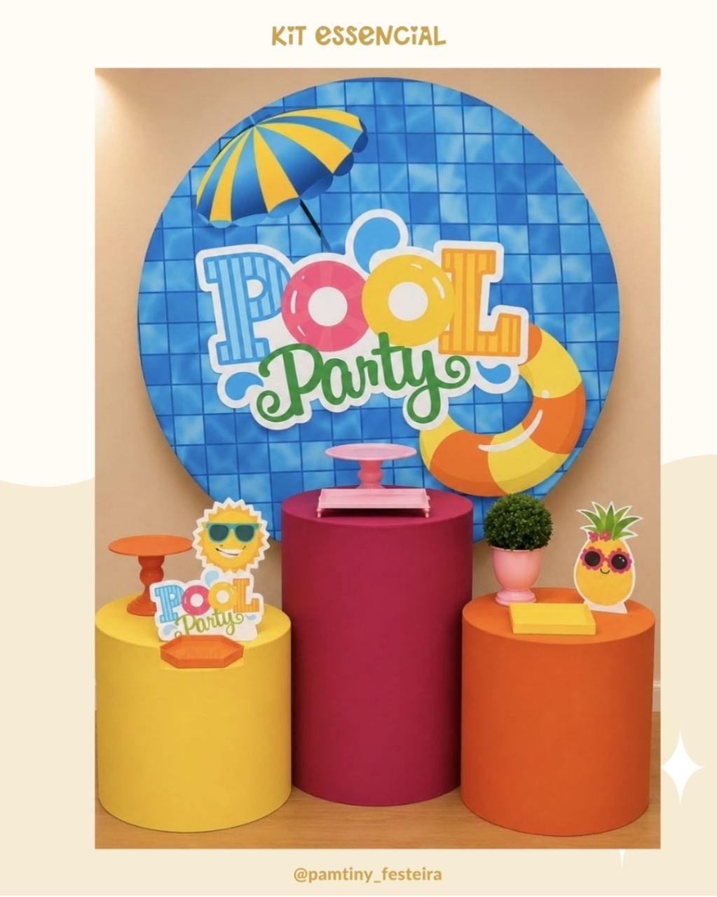 Kit Essencial Pool Party - Pamtiny Festeira 