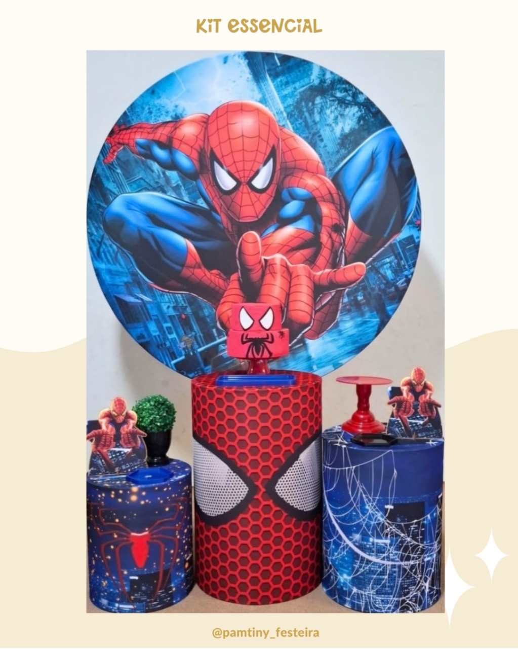 Kit Essencial Homem Aranha - Pamtiny Festeira 