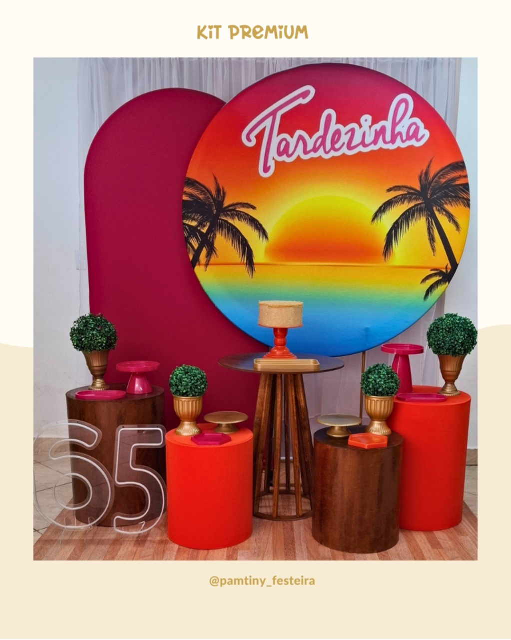 Kit Premium Tardezinha Rustico - Pamtiny Festeira 