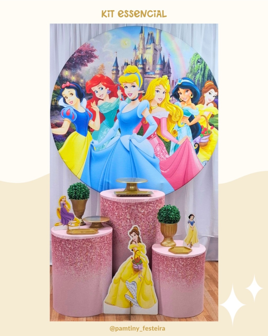 Kit Essencial Princesas Disney - Pamtiny Festeira 
