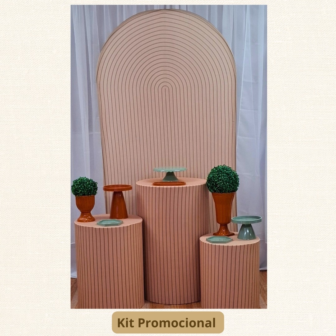 Kit Promocional Verde E Terracota  Romano    - Pamtiny Festeira 