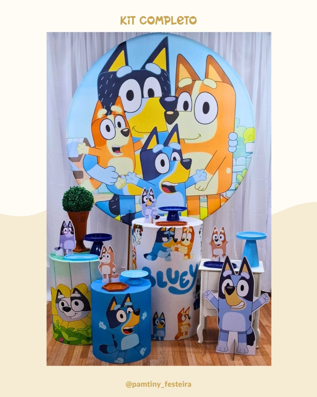 Kit Completo  Bluey   - Pamtiny Festeira 