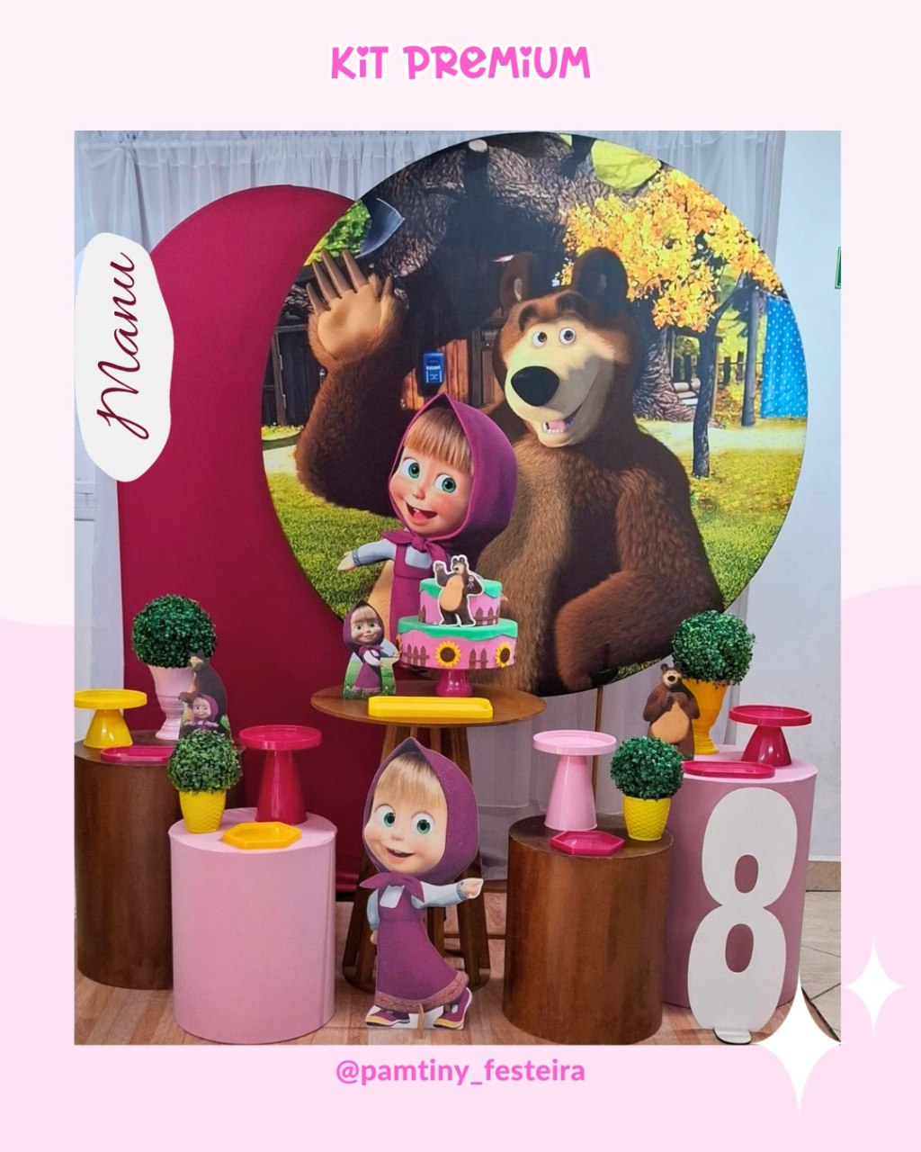 Kit Premium Marsha E O Urso (Coleção Clássicos) - Pamtiny Festeira 