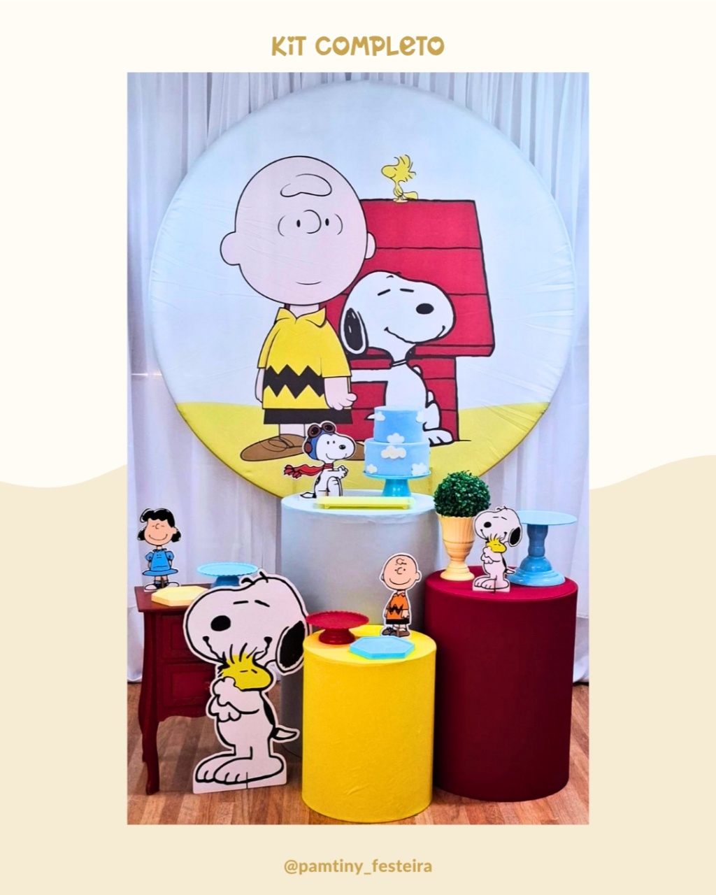Kit Completo Snoppy  - Pamtiny Festeira 
