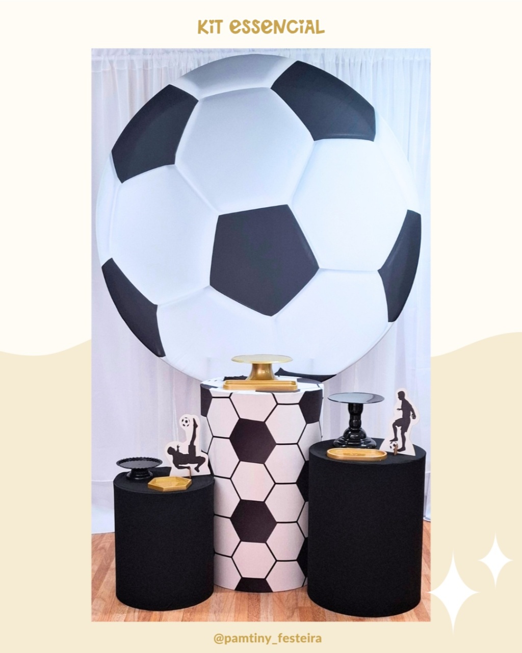 Kit Essencial  Futebol Bola  - Pamtiny Festeira 