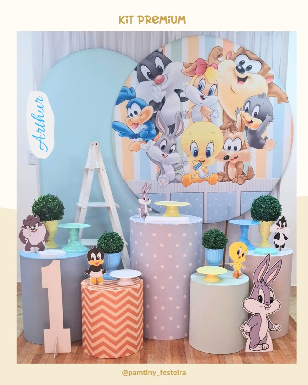 Kit Premium Baby Looney Tunes - Pamtiny Festeira 
