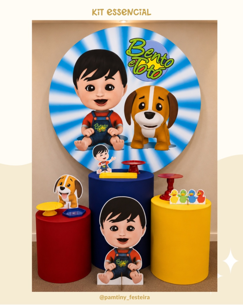 Kit Essencial Bento E Totó - Pamtiny Festeira 