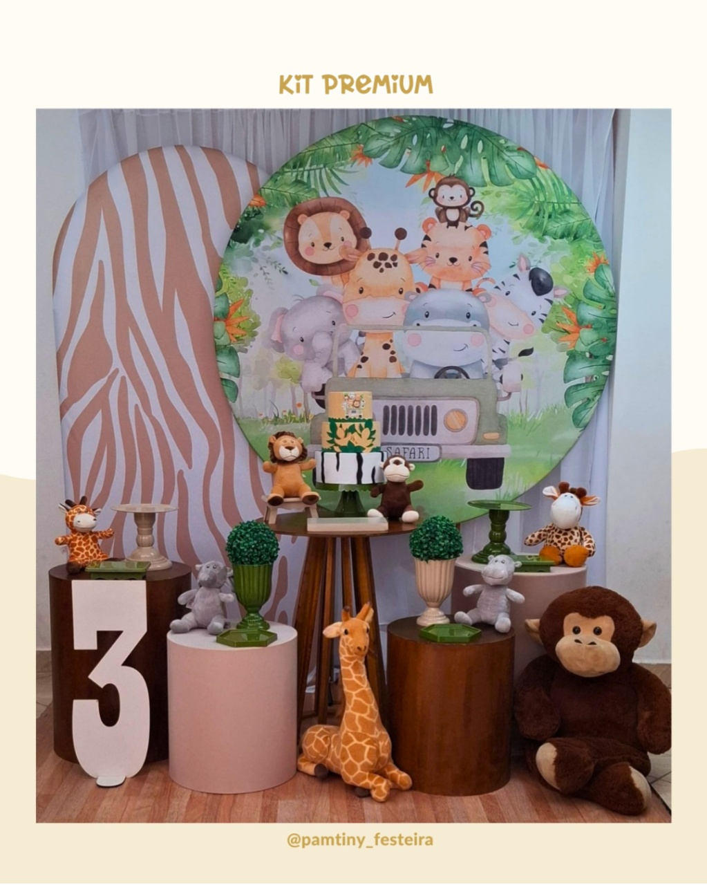 Kit Premium Safári Rustico - Pamtiny Festeira 
