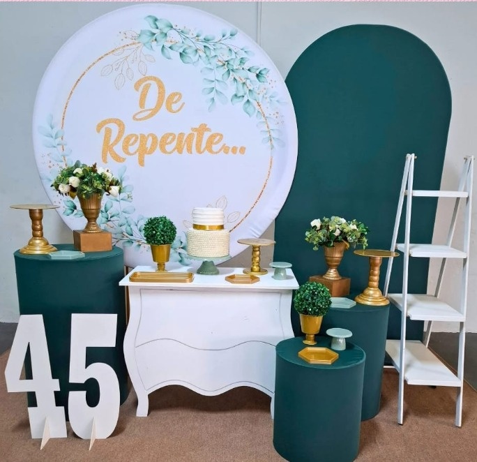 Kit Luxo de Repente Verde  - Pamtiny Festeira 