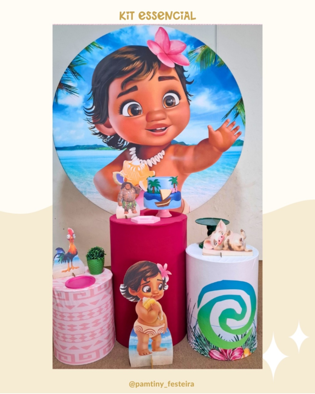 Kit Essencial Moana Baby - Pamtiny Festeira 