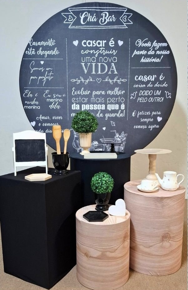 Kit  Mini Table Chá  Bar - Pamtiny Festeira 