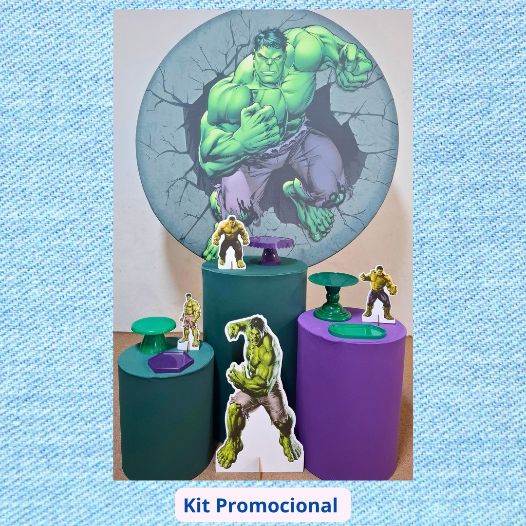 Kit   Promocional Hulk  - Pamtiny Festeira 