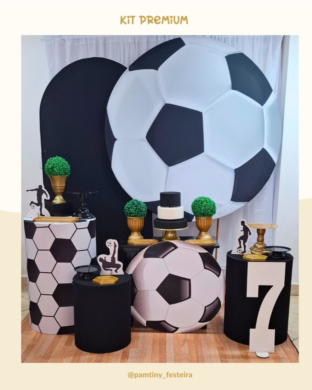 Kit Premium Futebol Bola - Pamtiny Festeira 