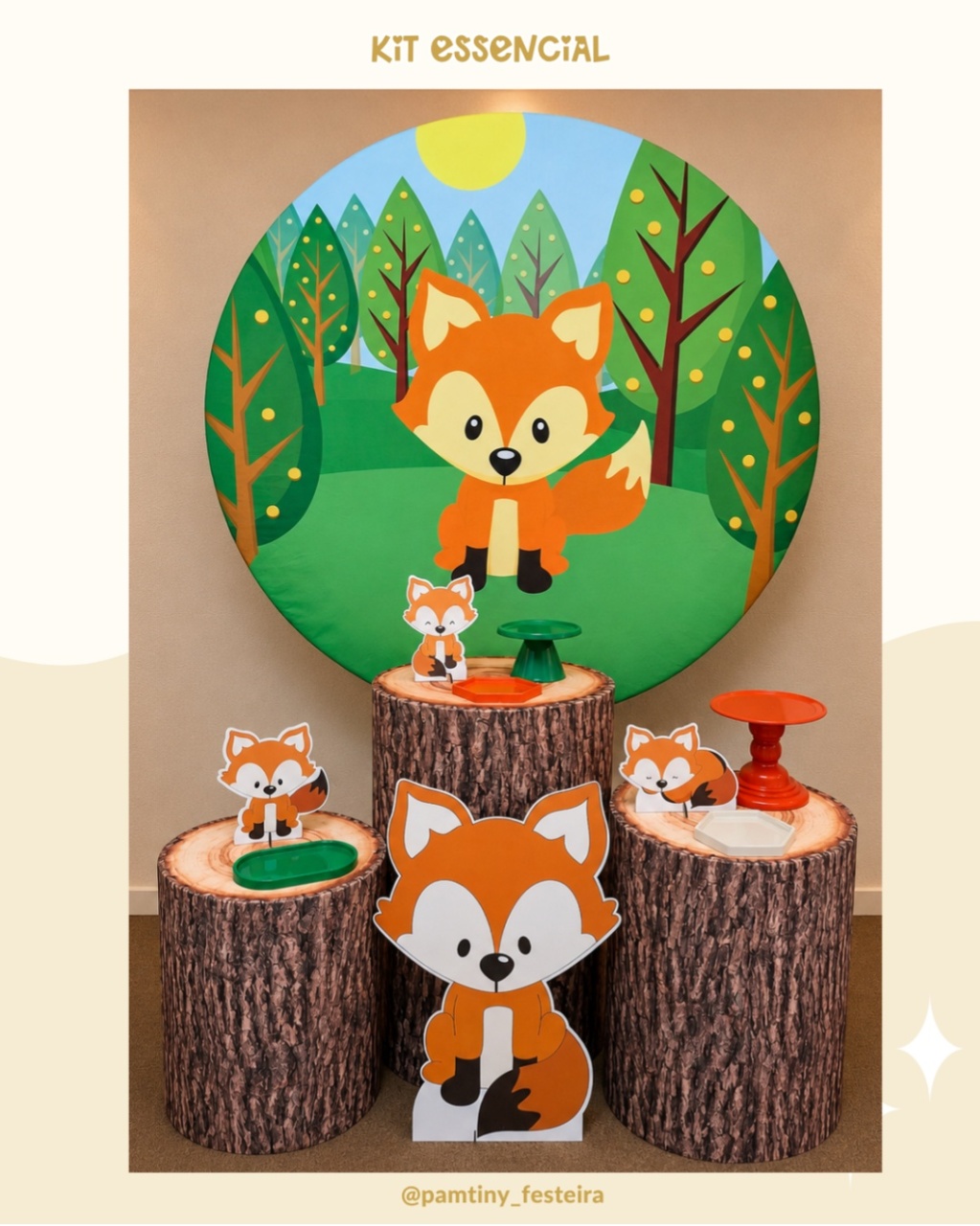Kit Essencial Raposinha - Pamtiny Festeira 