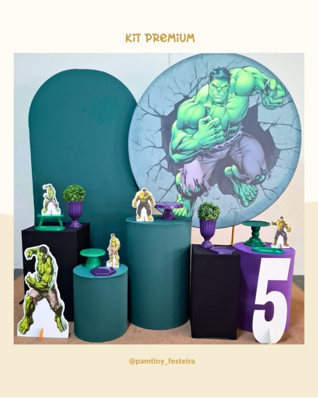 Kit Premium Hulk - Pamtiny Festeira 