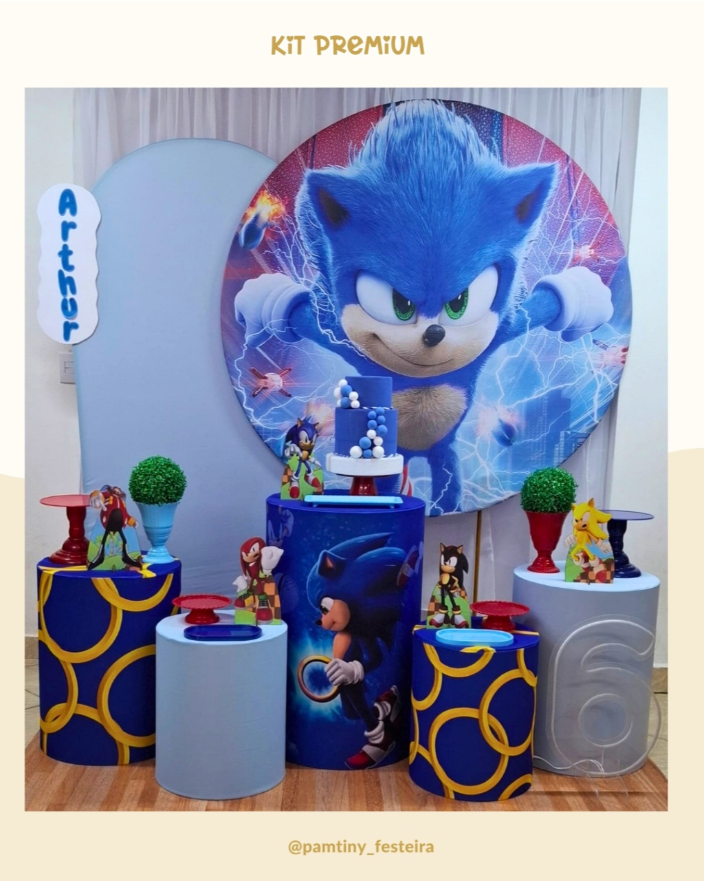 Kit Premium Sonic   - Pamtiny Festeira 