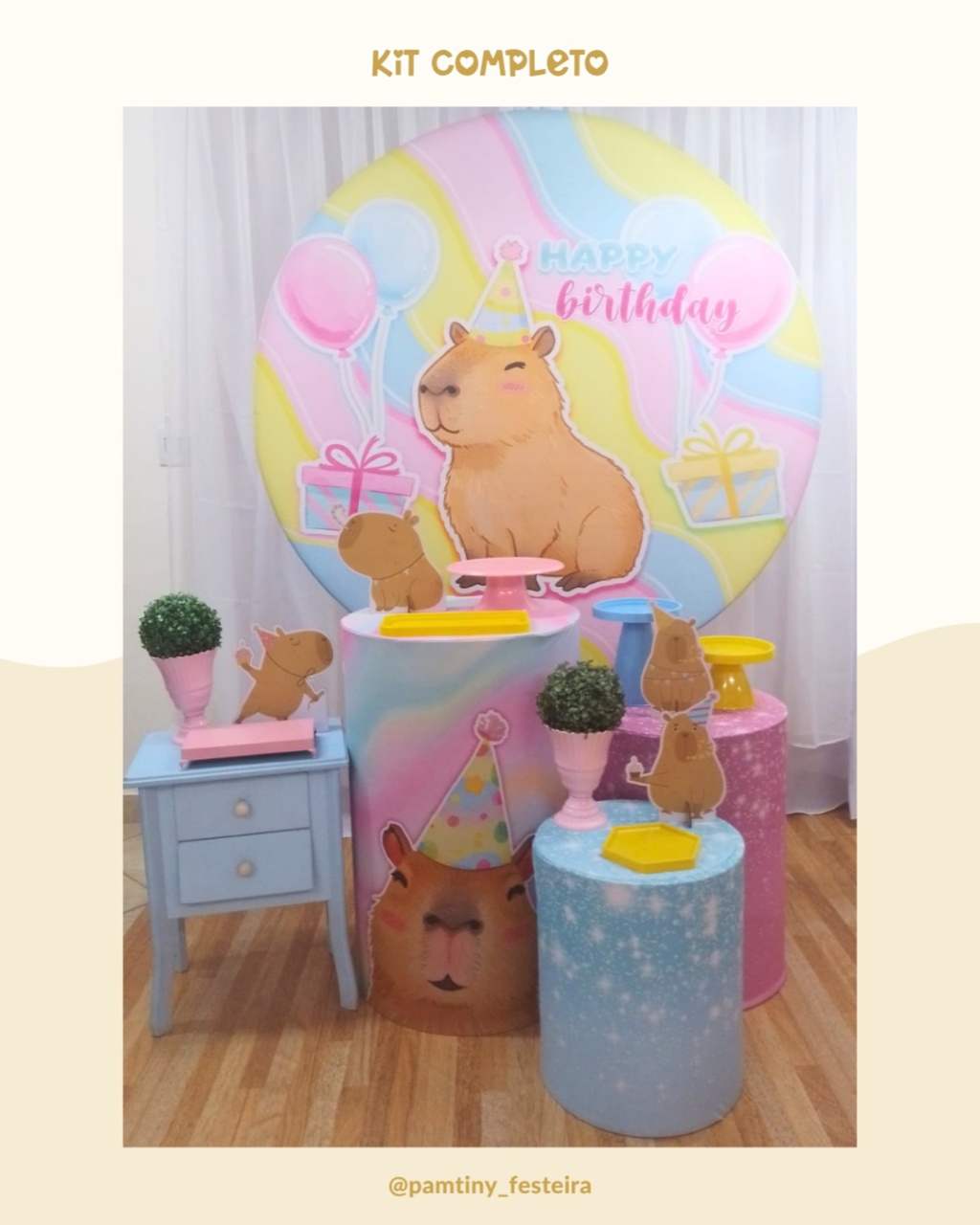 Kit Completo  Capivara - Pamtiny Festeira 