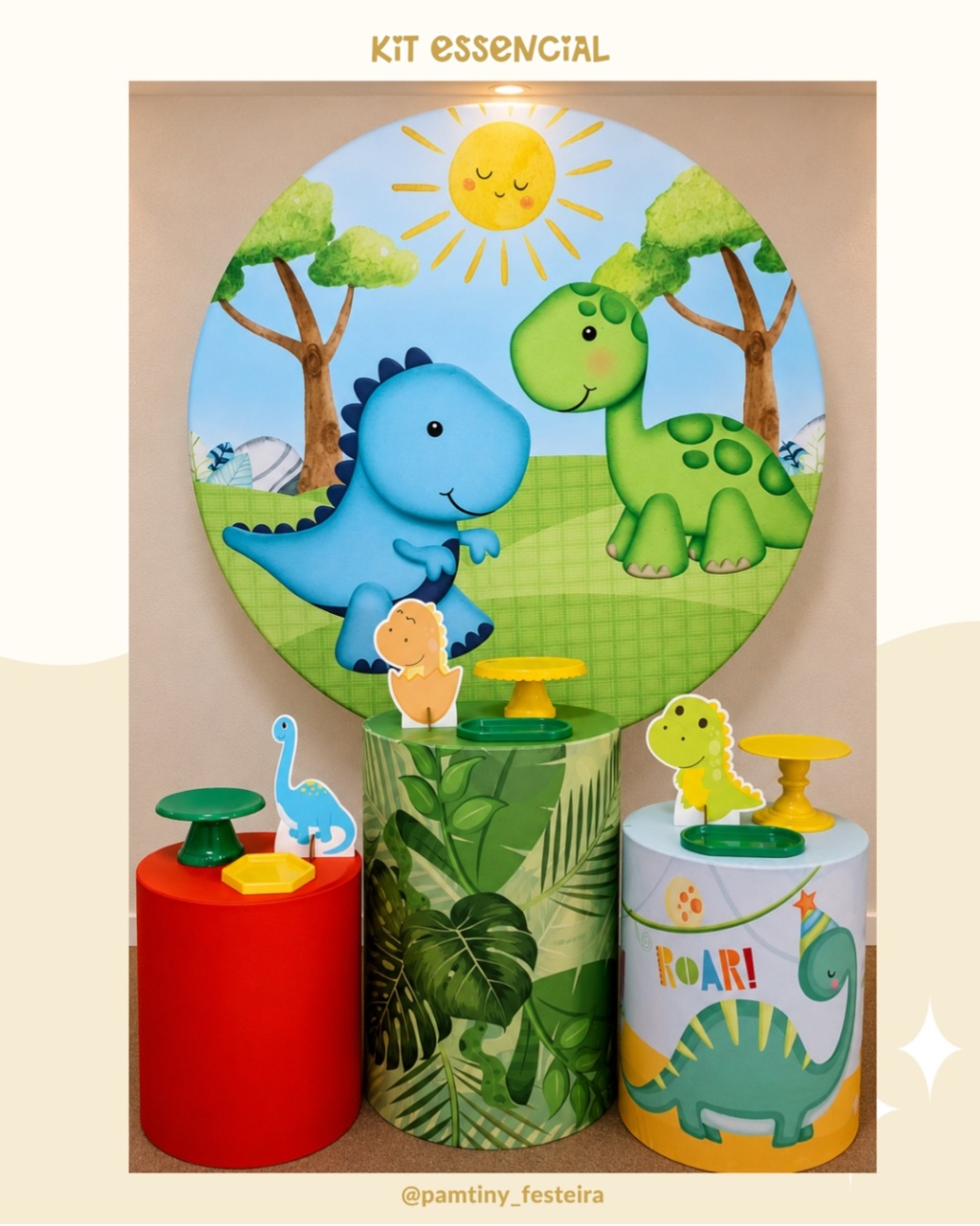 Kit Essencial Dino Baby - Pamtiny Festeira 
