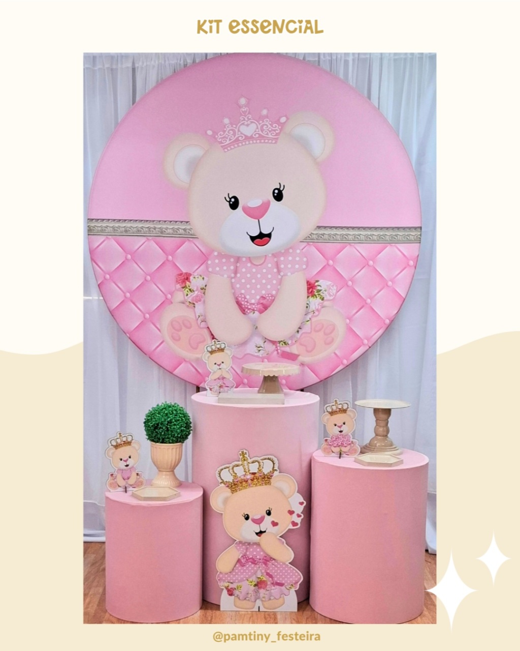 Kit Essencial Ursa Princesa - Pamtiny Festeira 