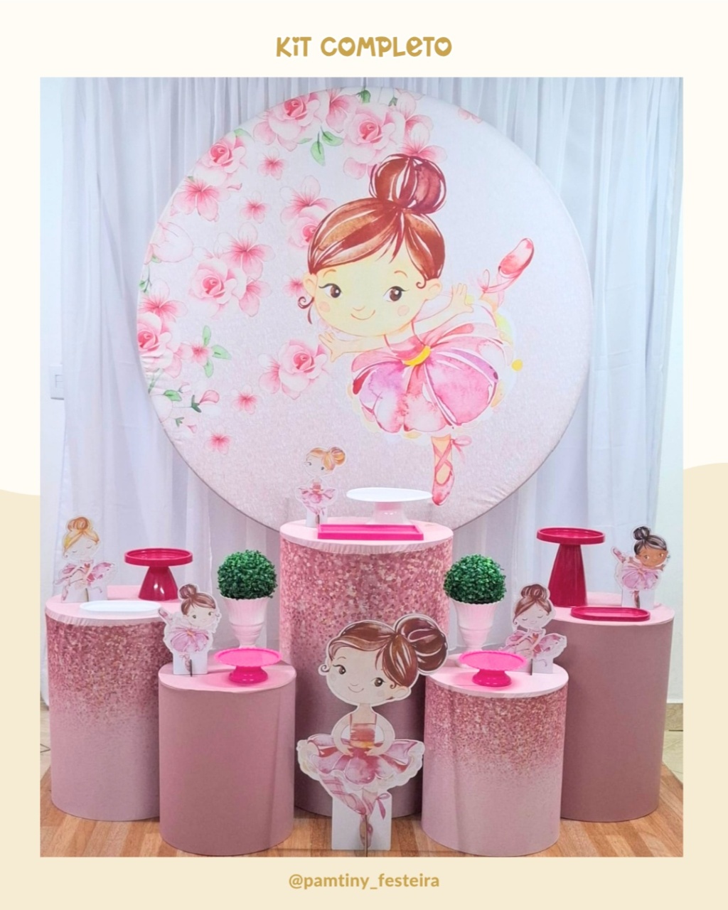 Kit Completo Bailarina  - Pamtiny Festeira 