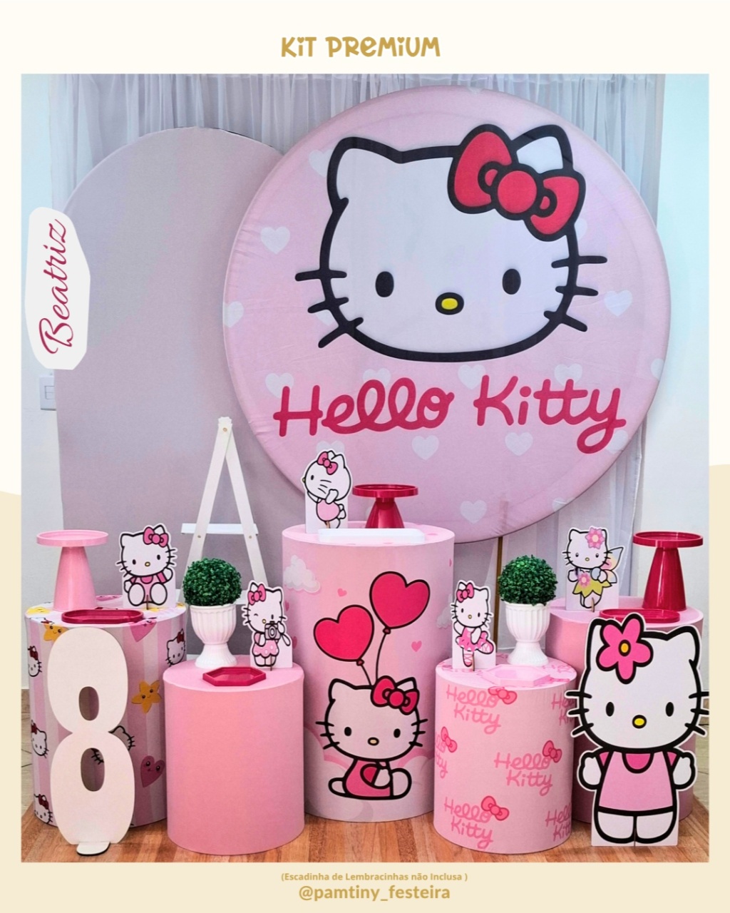 Kit Premium Hello Kitty - Pamtiny Festeira 