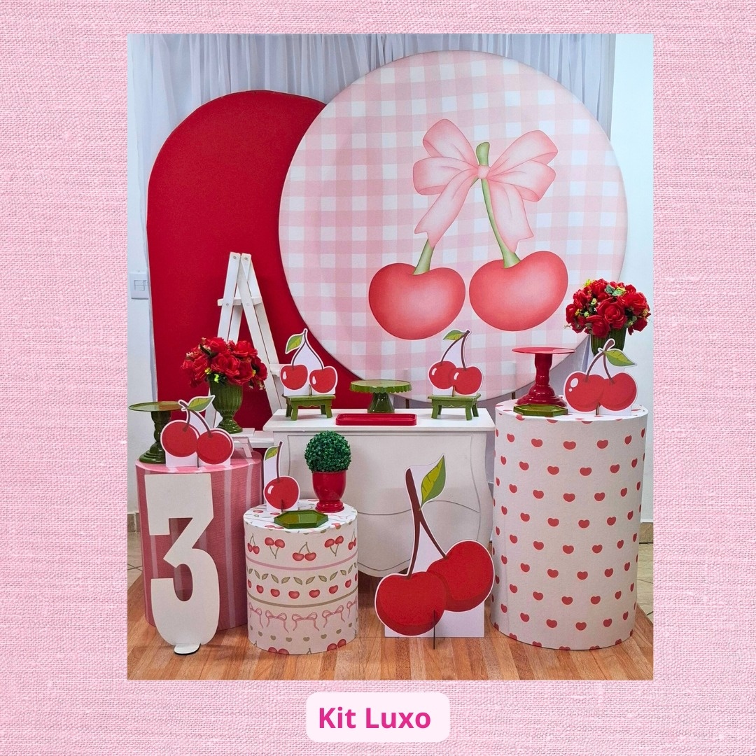 Kit Luxo Cerejinha   - Pamtiny Festeira 
