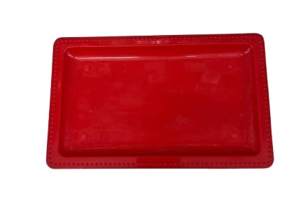Bandeija Acrilico Retangular (P) - Vermelho - Jessica Souza de Macedo