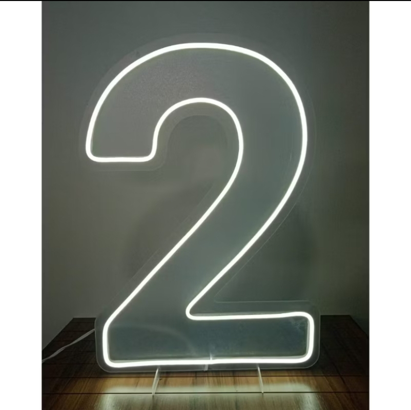 Painel Led Neon Número 2 (50Cm) - Jessica Souza de Macedo