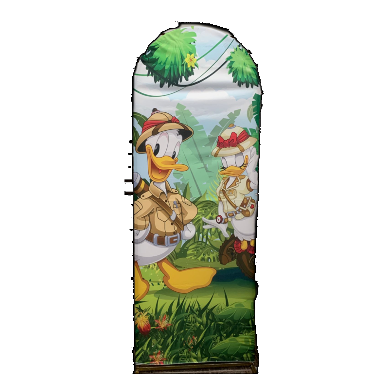 Painel Lateral/Romano Turma Do Mickey Safari (Modelo 02) - 0,70X2M - Jessica Souza de Macedo